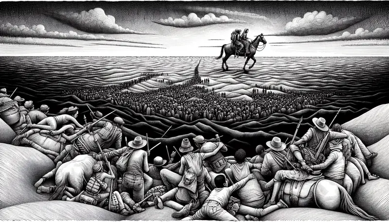 Illustration for: Venezuelan asylum seekers worry about what comes next.