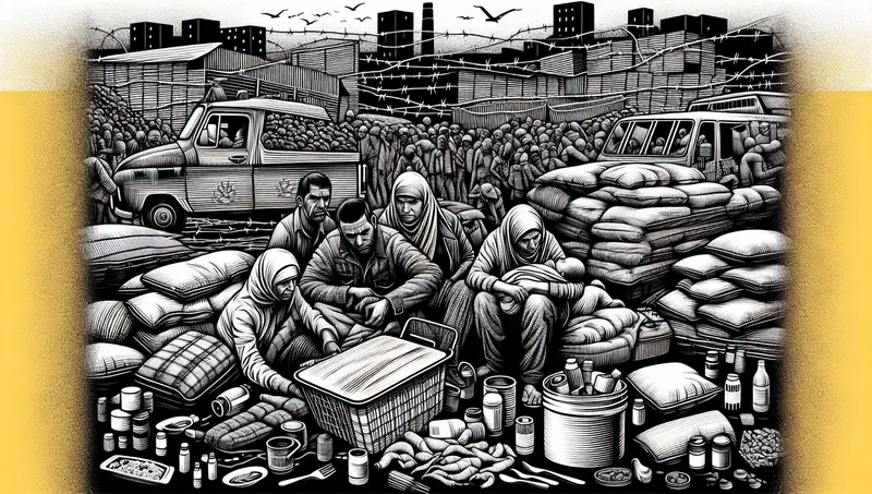 Illustration for: Venezuelan asylum seekers worry about what comes next.