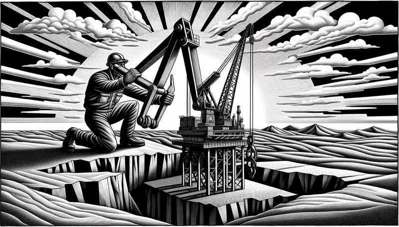 Illustration for: Trump says US will 'run' Venezuela and 'fix oil infrastructure'