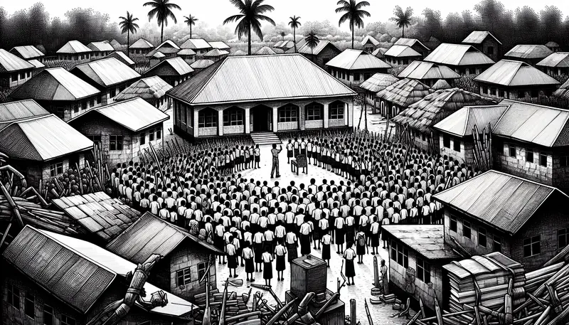 Illustration for: Schools to start reopening after Nigeria mass abduction