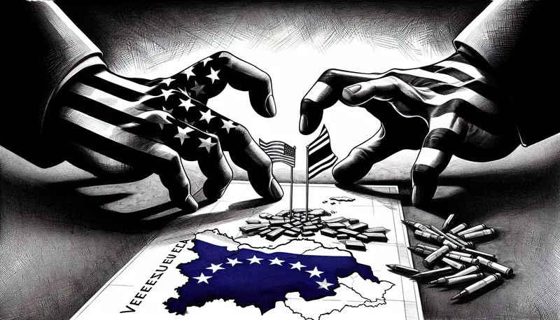 Illustration for: UK ‘not entirely clear’ what it means for US to run Venezuela