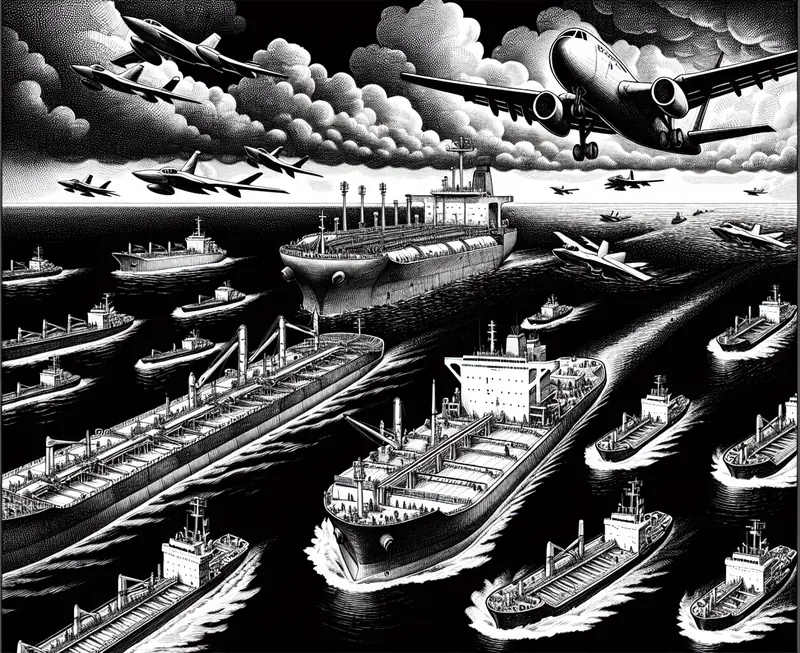 Illustration for: US aircraft monitor tanker off Ireland in clampdown on Venezuelan oil