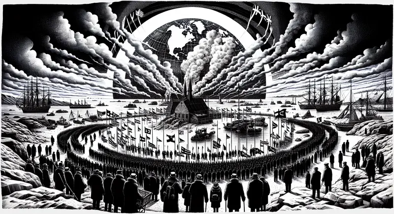 Illustration for: Stephen Miller Asserts U.S. Has Right to Take Greenland