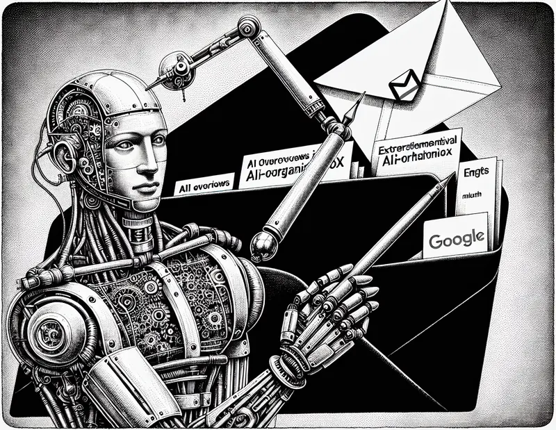 Illustration for: Google announces AI Overviews in Gmail search, experimental AI-organized inbox