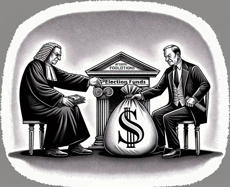 Illustration for: Judge Bars Trump From Withholding Election Funds to States