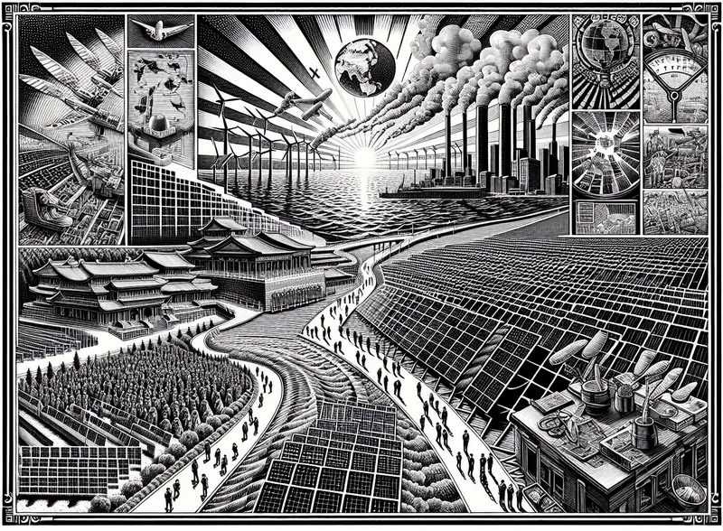 Illustration for: I Came to CES to Check Out Energy and Solar Power Innovations and Found That China Is Running Laps Around Us