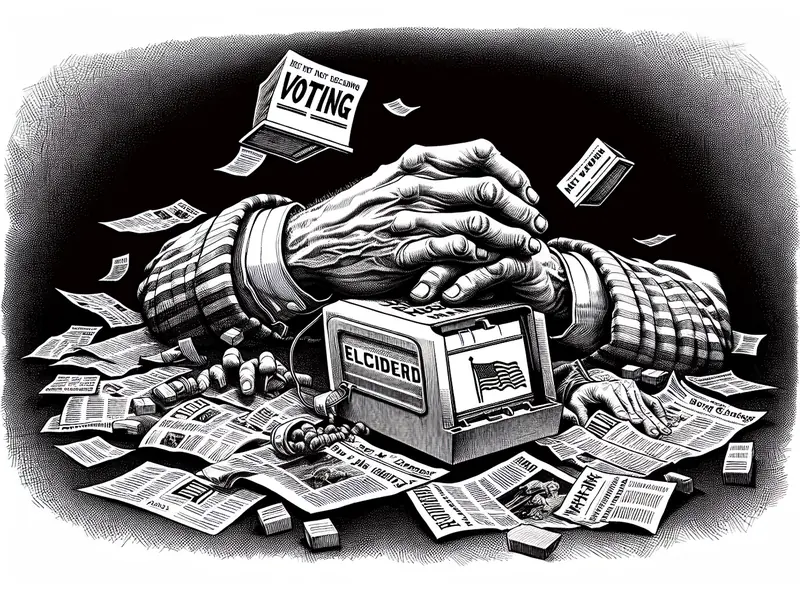 Illustration for: Trump Regrets Not Seizing Voting Machines After 2020 Election