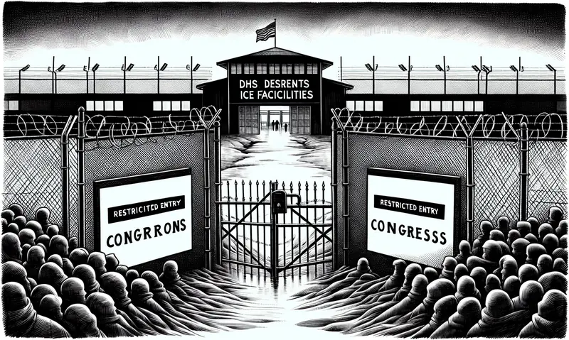 Illustration for: DHS restricts congressional visits to ICE facilities in Minneapolis with new policy