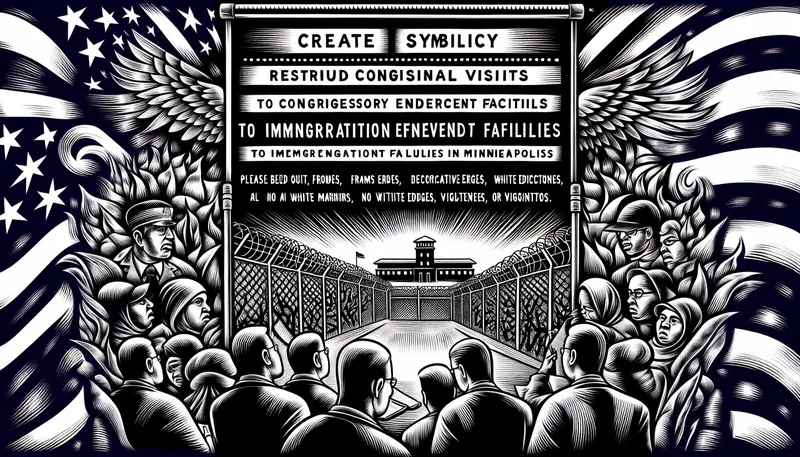 Illustration for: DHS restricts congressional visits to ICE facilities in Minneapolis with new policy