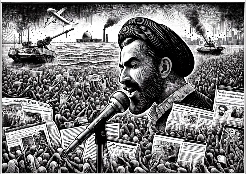 Illustration for: People in Iran describe heavy security and some damage in first calls to outside world