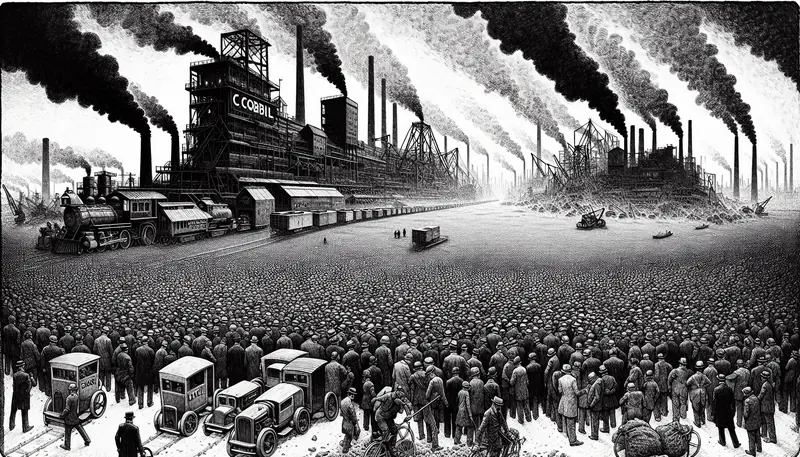 Illustration for: U.S. Emissions Jumped in 2025 as Coal Power Rebounded