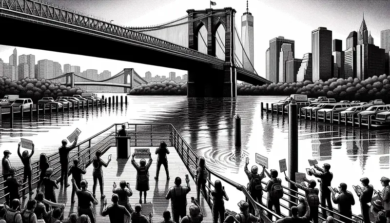 Illustration for: Bridge Owner Donated $1 Million to MAGA Group Before Trump Blasted Competitor