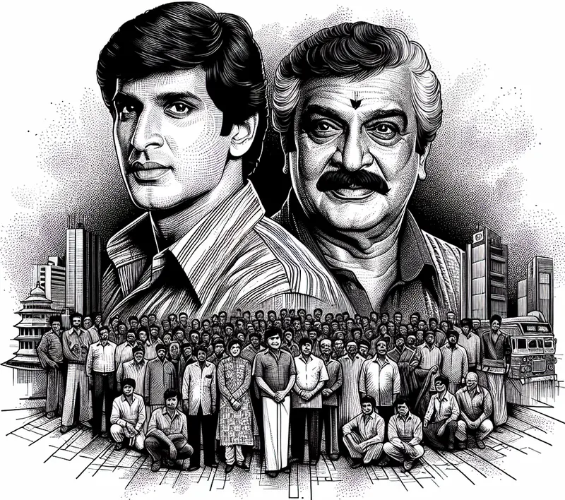 Illustration for: Rajinikanth and Kamal Haasan to Reunite in Red Giant Movies Film